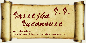 Vasiljka Vučanović vizit kartica